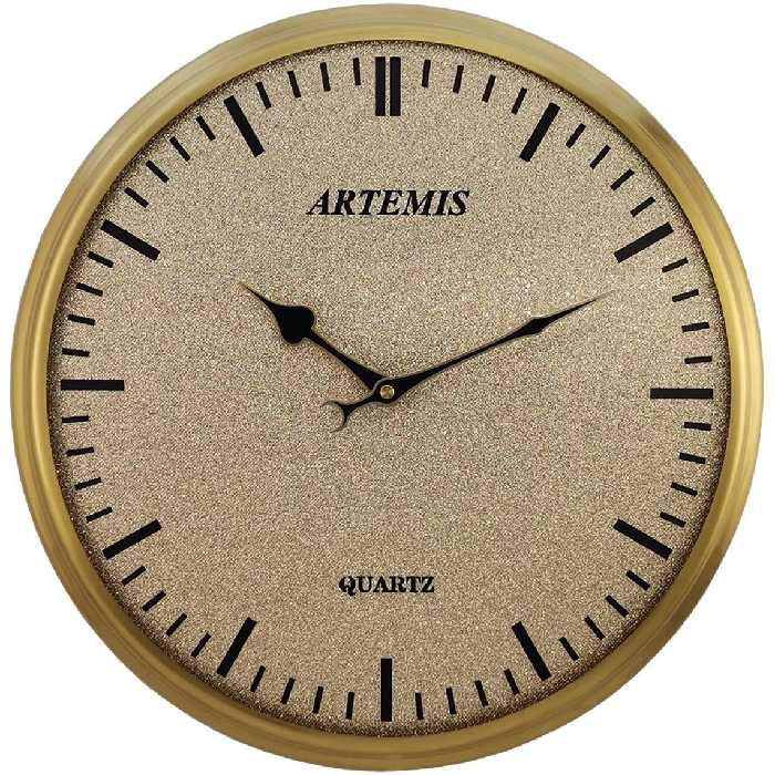ساعت دیواری آرتمیس کد 2025 Gold طلایی کد 12736