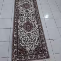 قالیچه یک در چهار متر کرم ندا 700 شانه اصل صددرصد نخ اکریلیک ارسال پس کرایه