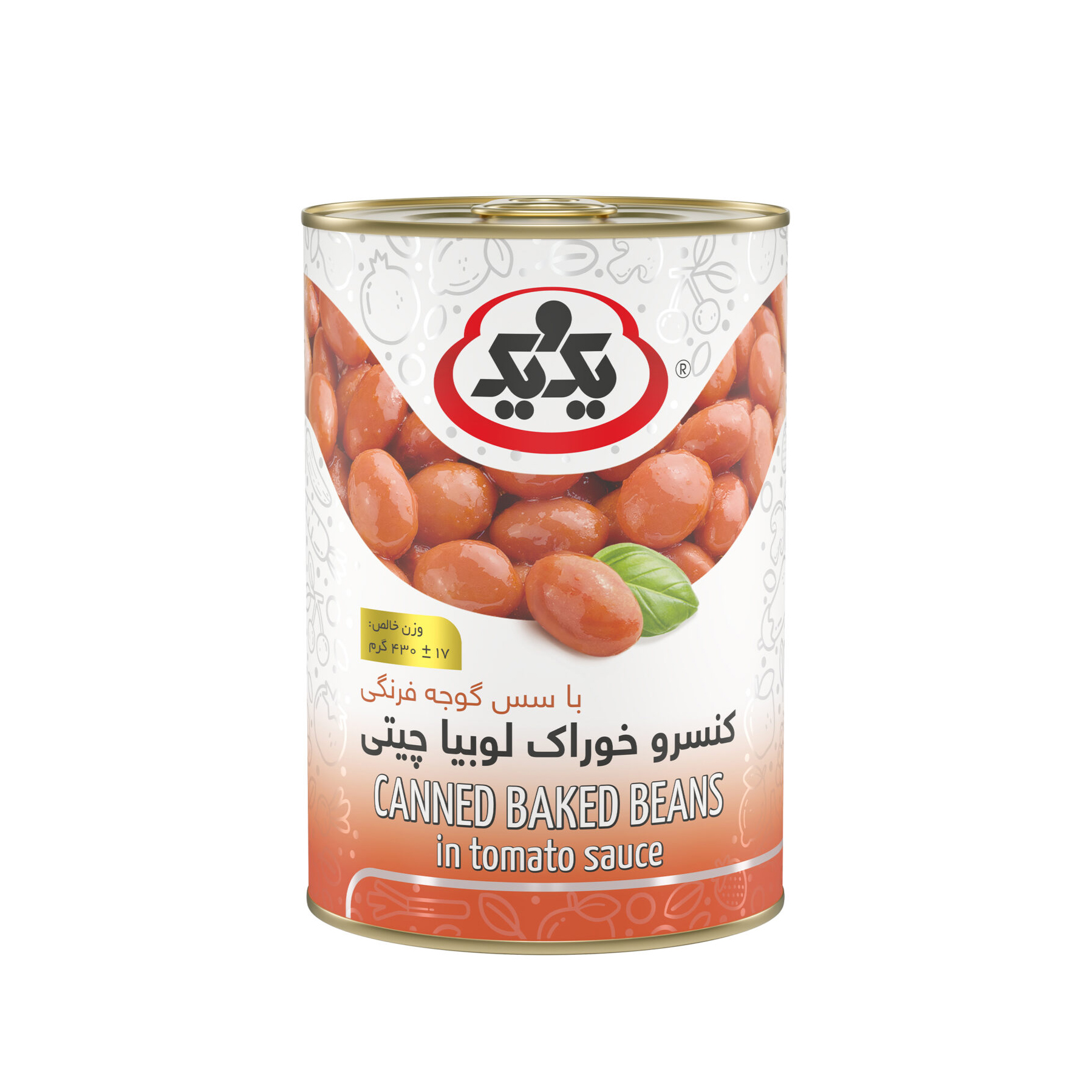 کنسرو لوبیا چیتی 430g یک و یک