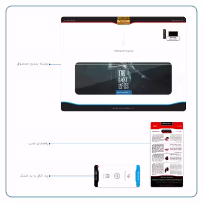 برچسب پوششی ماهوت مدل The Last of Us مناسب برای تبلت مایکروسافت Surface 2 RT 2013