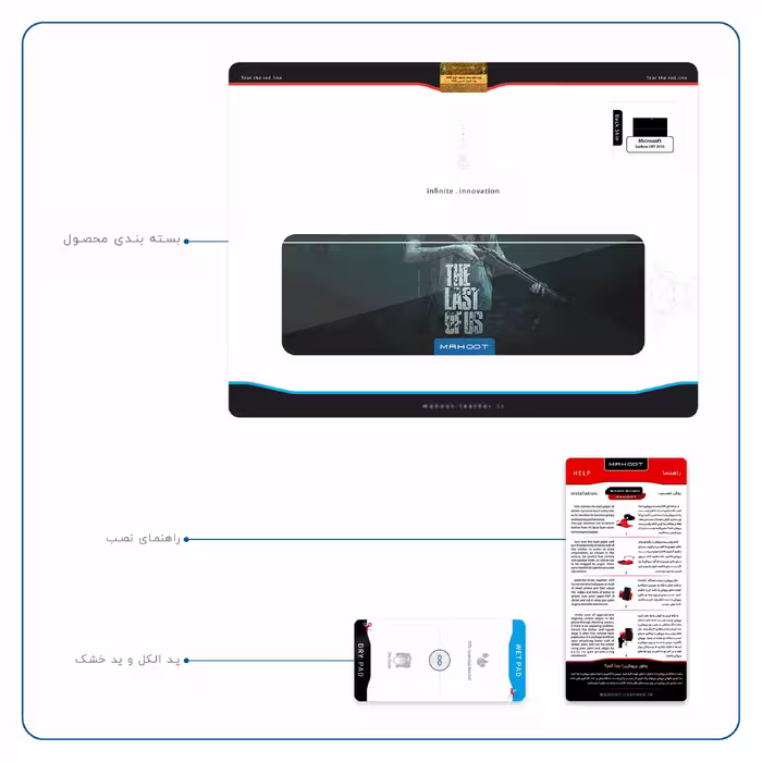 برچسب پوششی ماهوت مدل The Last of Us مناسب برای تبلت مایکروسافت Surface 2 RT 2013