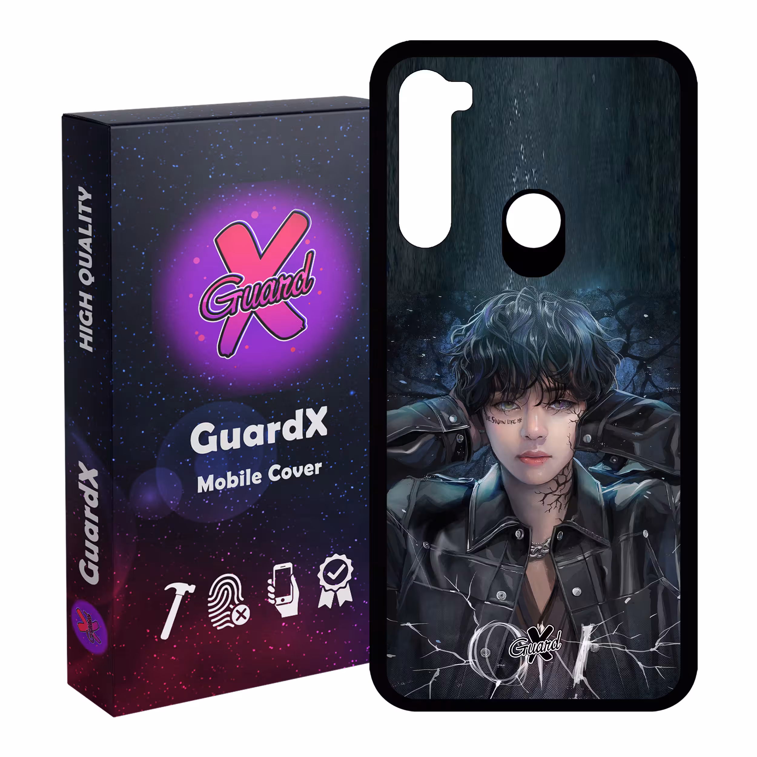 کاور گارد ایکس طرح Girl مدل Glass10374 مناسب برای گوشی موبایل شیائومی Redmi Note 8