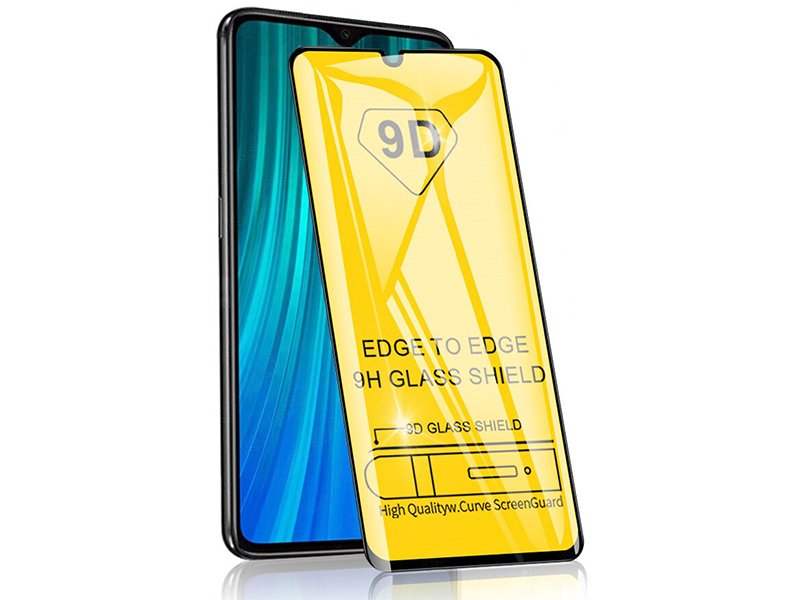 محافظ صفحه نمايش مدل 9D مناسب برای گوشی موبايل شیائومی Redmi Note 8