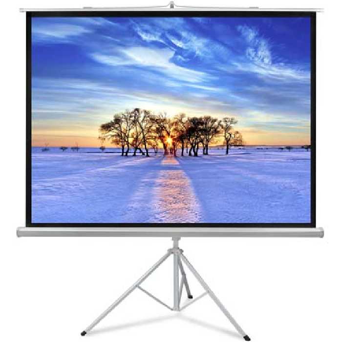 پرده نمایش پایه دار رفلکتا 180x180 cm -پایتخت ماشین