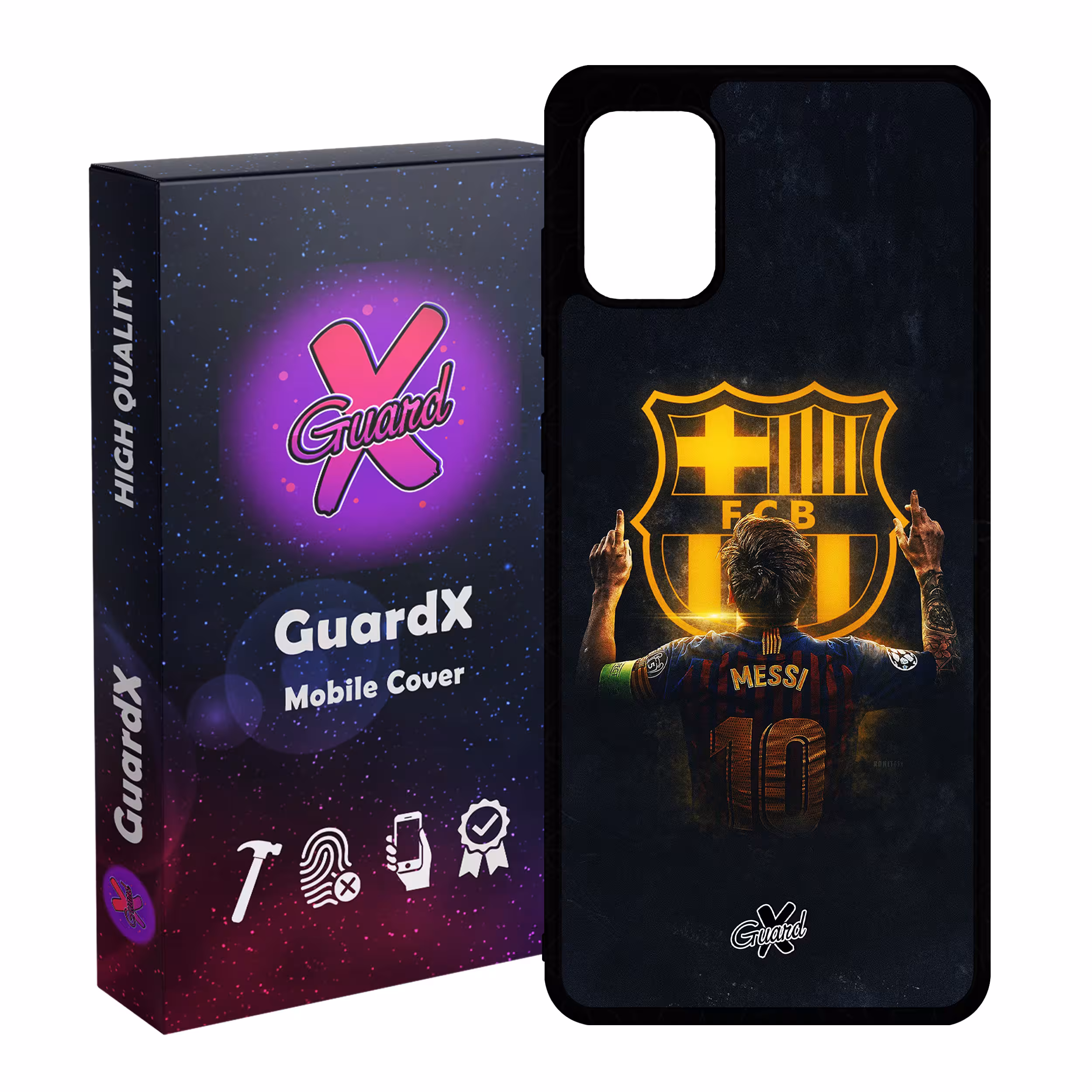 کاور گارد ایکس طرح Messi مدل Glass10196 مناسب برای گوشی موبایل سامسونگ Galaxy A31