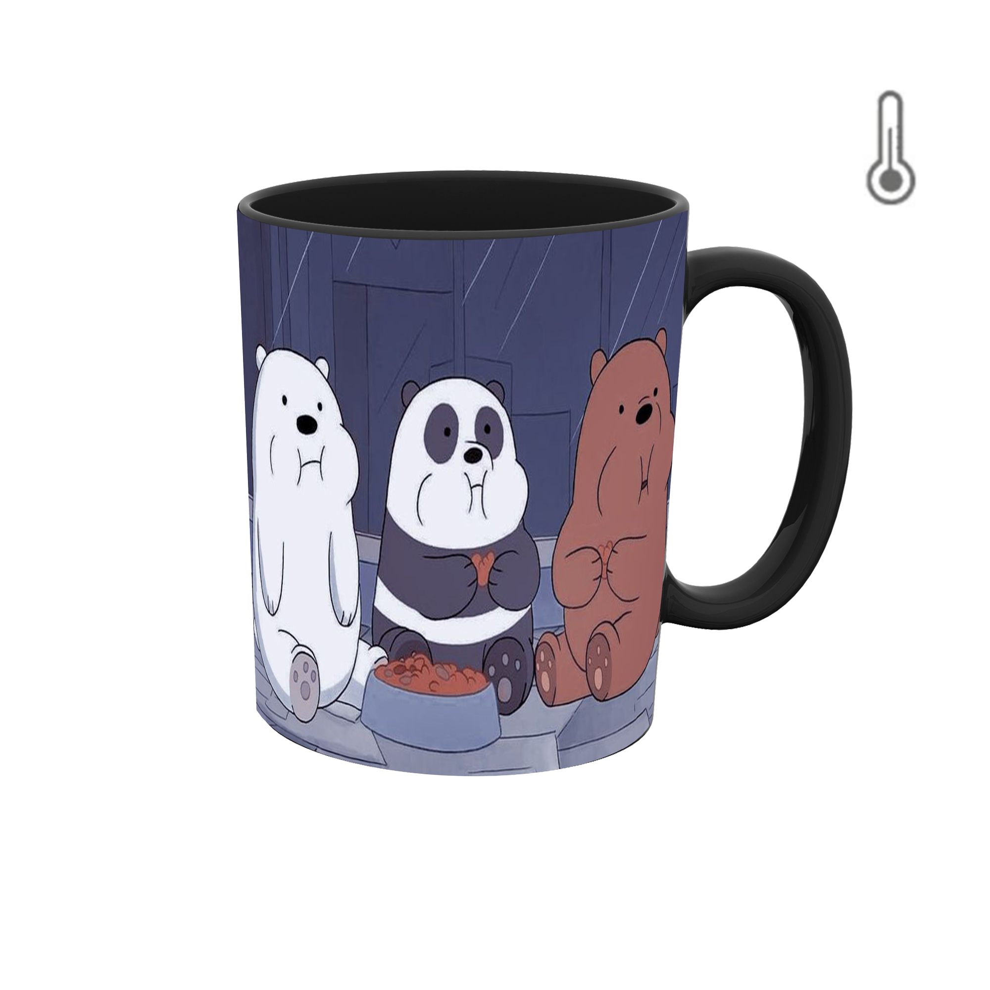 ماگ حرارتی طرح خرس های فندوقی 