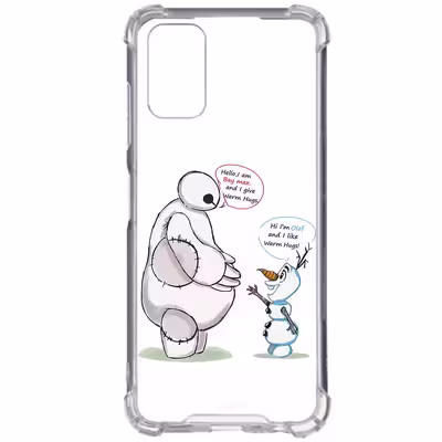 کاور طرح Olaf &amp; Baymax مناسب برای گوشی موبایل سامسونگ Galaxy A72 