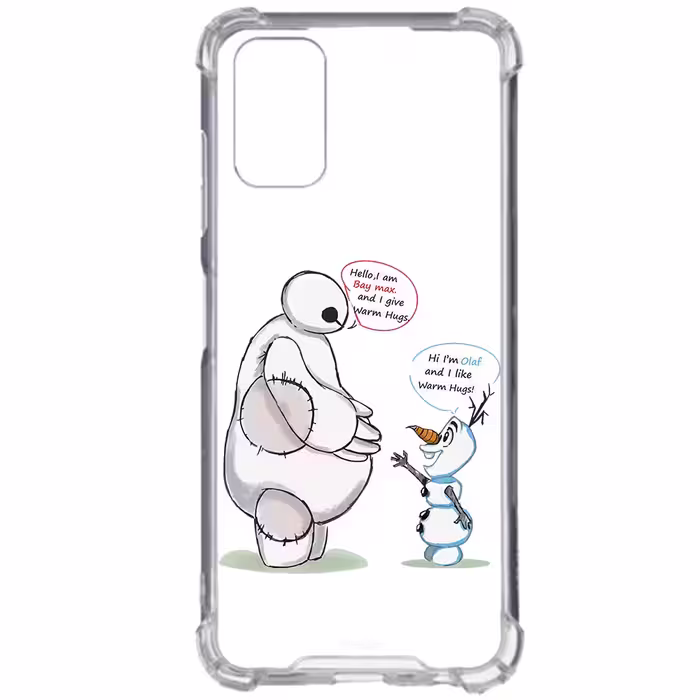 کاور طرح Olaf &amp; Baymax مناسب برای گوشی موبایل سامسونگ Galaxy A72 