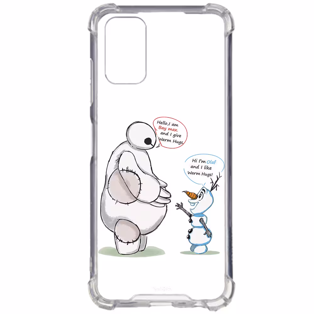 کاور طرح Olaf &amp; Baymax مناسب برای گوشی موبایل سامسونگ Galaxy A72 