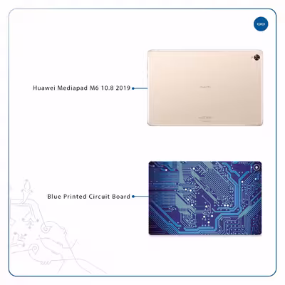 برچسب پوششی ماهوت مدل Blue Printed Circuit Board مناسب برای تبلت هوآوی Mediapad M6 10.8 2019