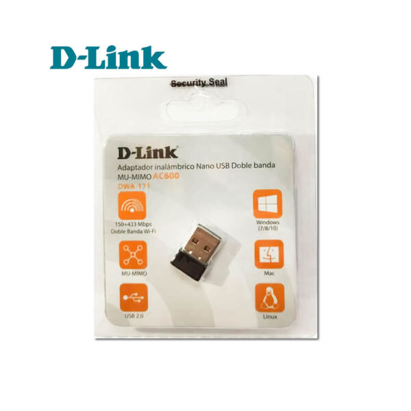 کارت شبکه دلینک D-Link AC Dual-Band Wireless Nano USB Adapter DWA-171 تکنو لینک 148