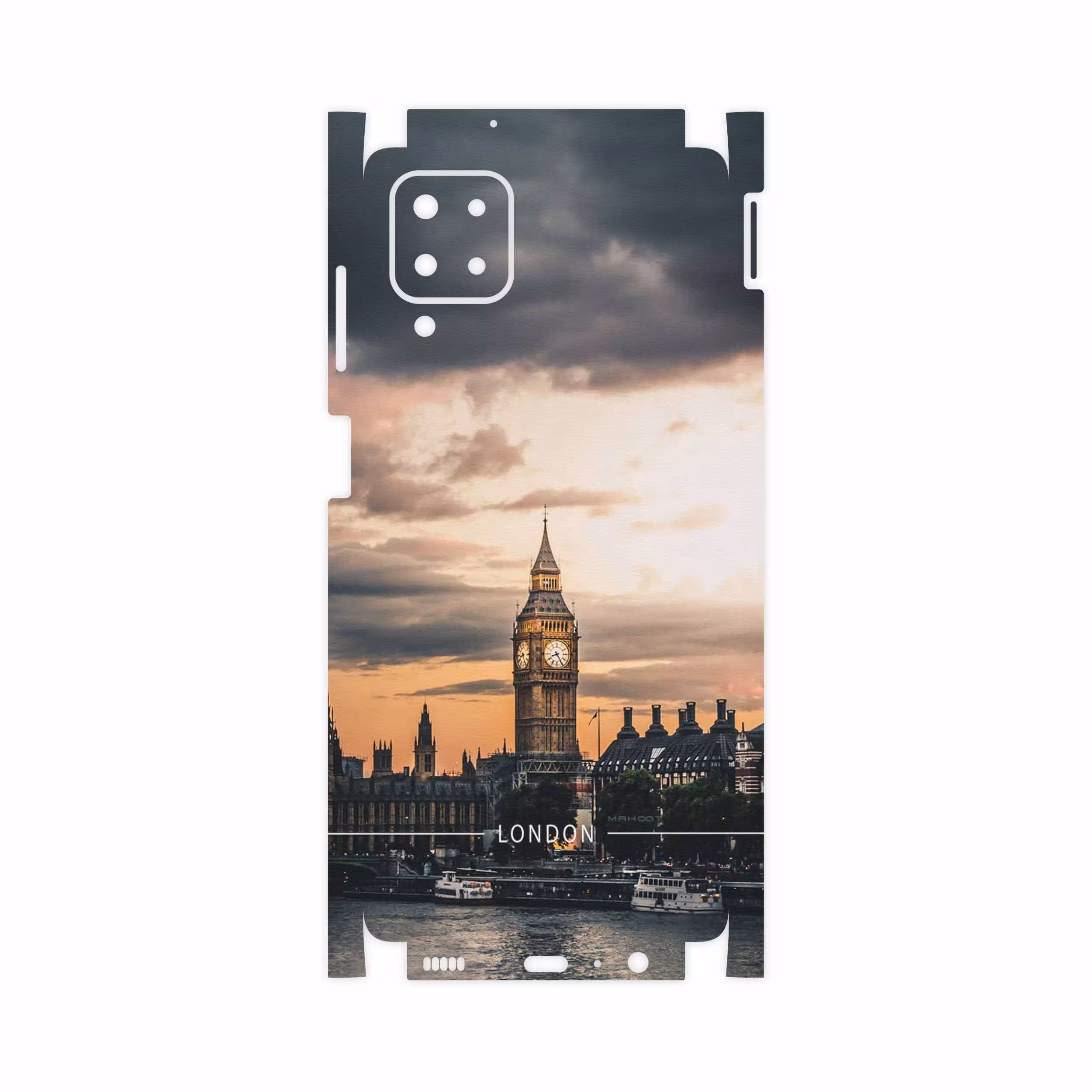 برچسب پوششی ماهوت مدل London-City-FullSkin مناسب برای گوشی موبایل سامسونگ Galaxy M12