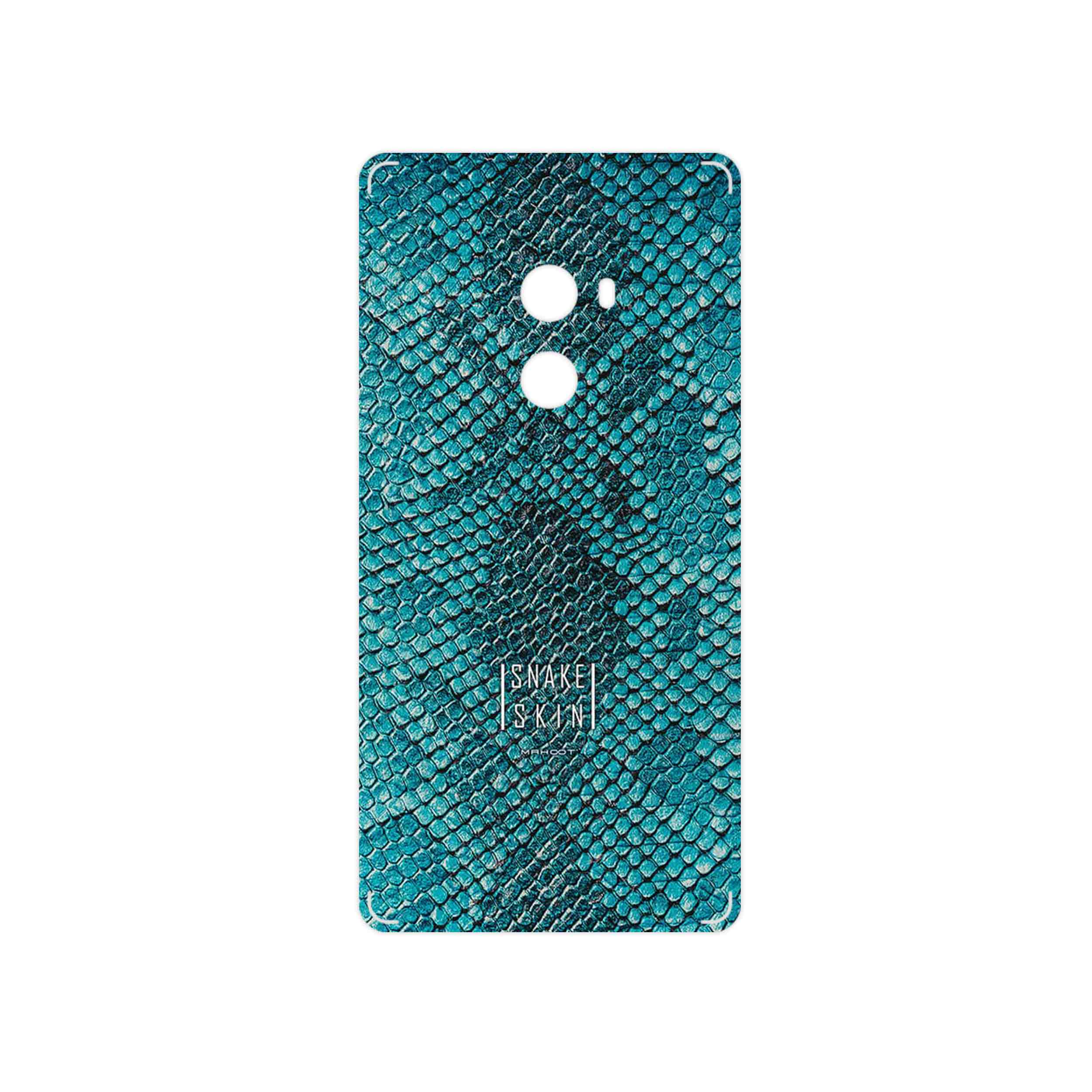 برچسب پوششی ماهوت مدل Blue Snake Skin مناسب برای گوشی موبایل شیائومی Mi Mix 2