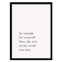 قیمت و خرید تابلو دکوراتیو مدل تایپوگرافی مینیمال کد 1359