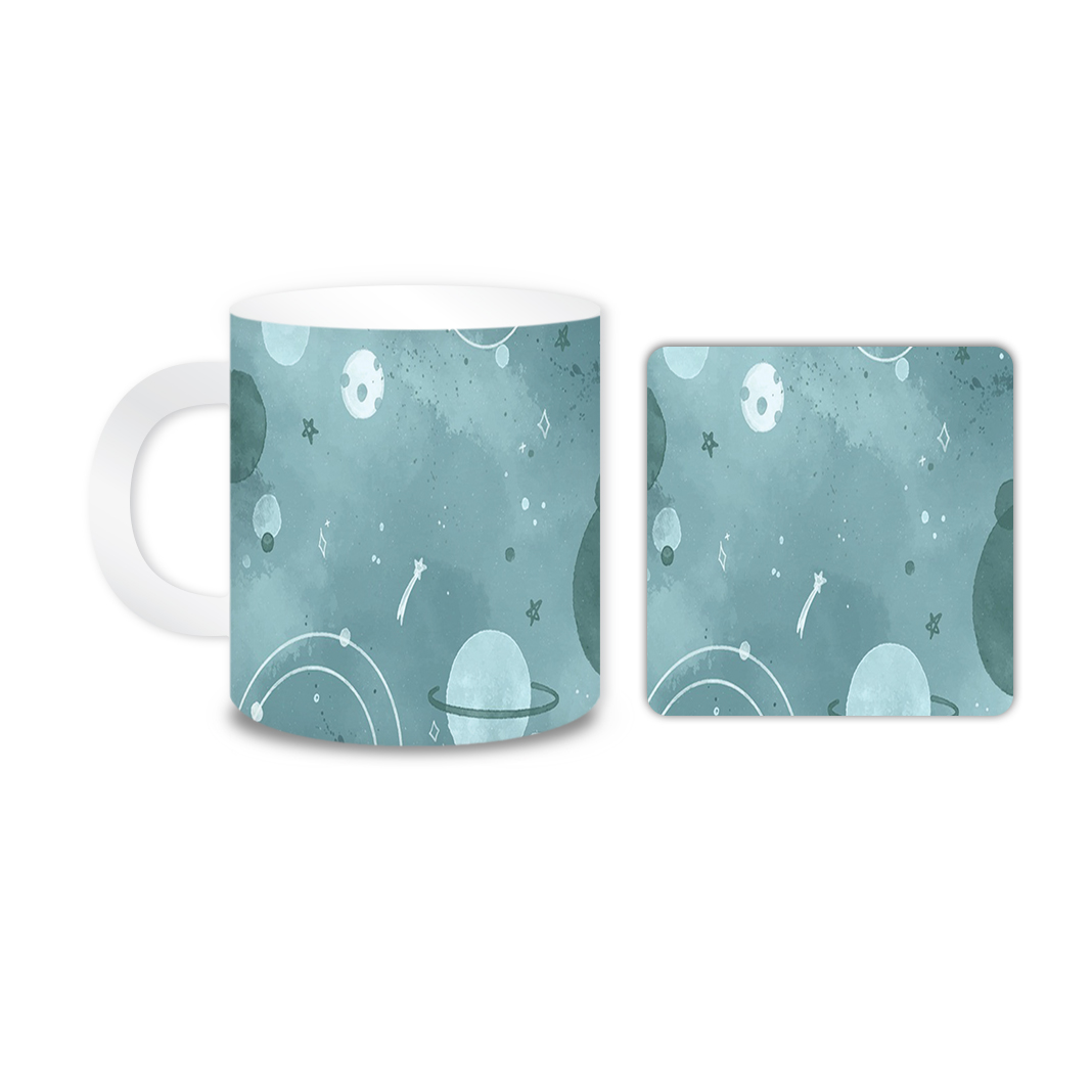 ماگ مدل سیاره کد 1869 به همراه زیر لیوانی