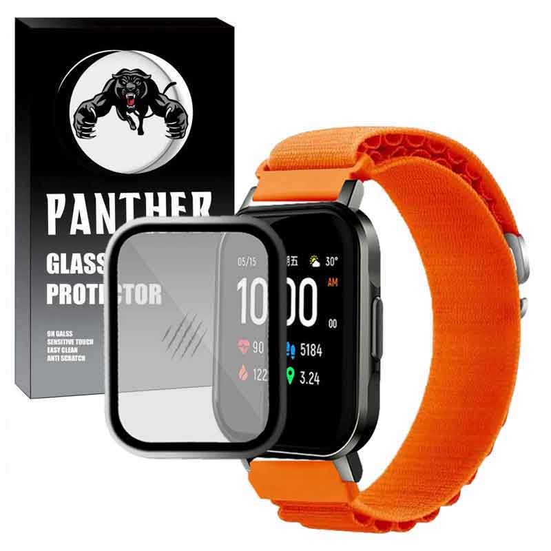 بند پنتر مدل LOOP ALPINE مناسب برای ساعت هوشمند هایلو LS02 به همراه محافظ صفحه نمایش