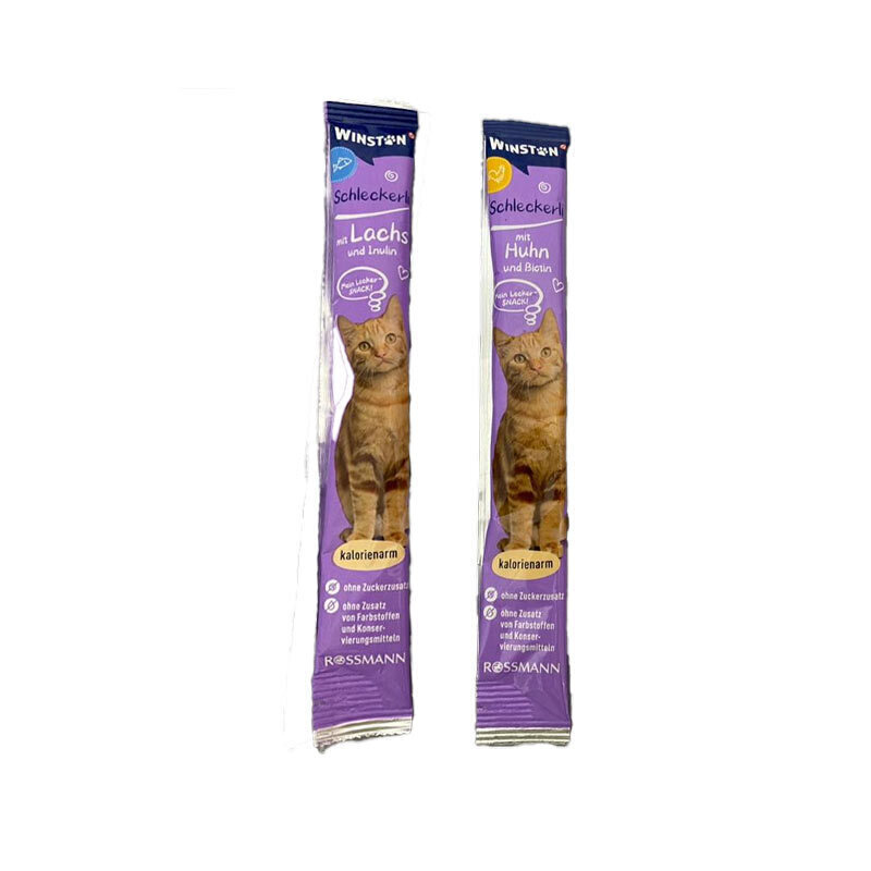 بستنی گربه وینستون با طعم ماهی و مرغ (بسته 1 عددی و بسته 8 عددی)