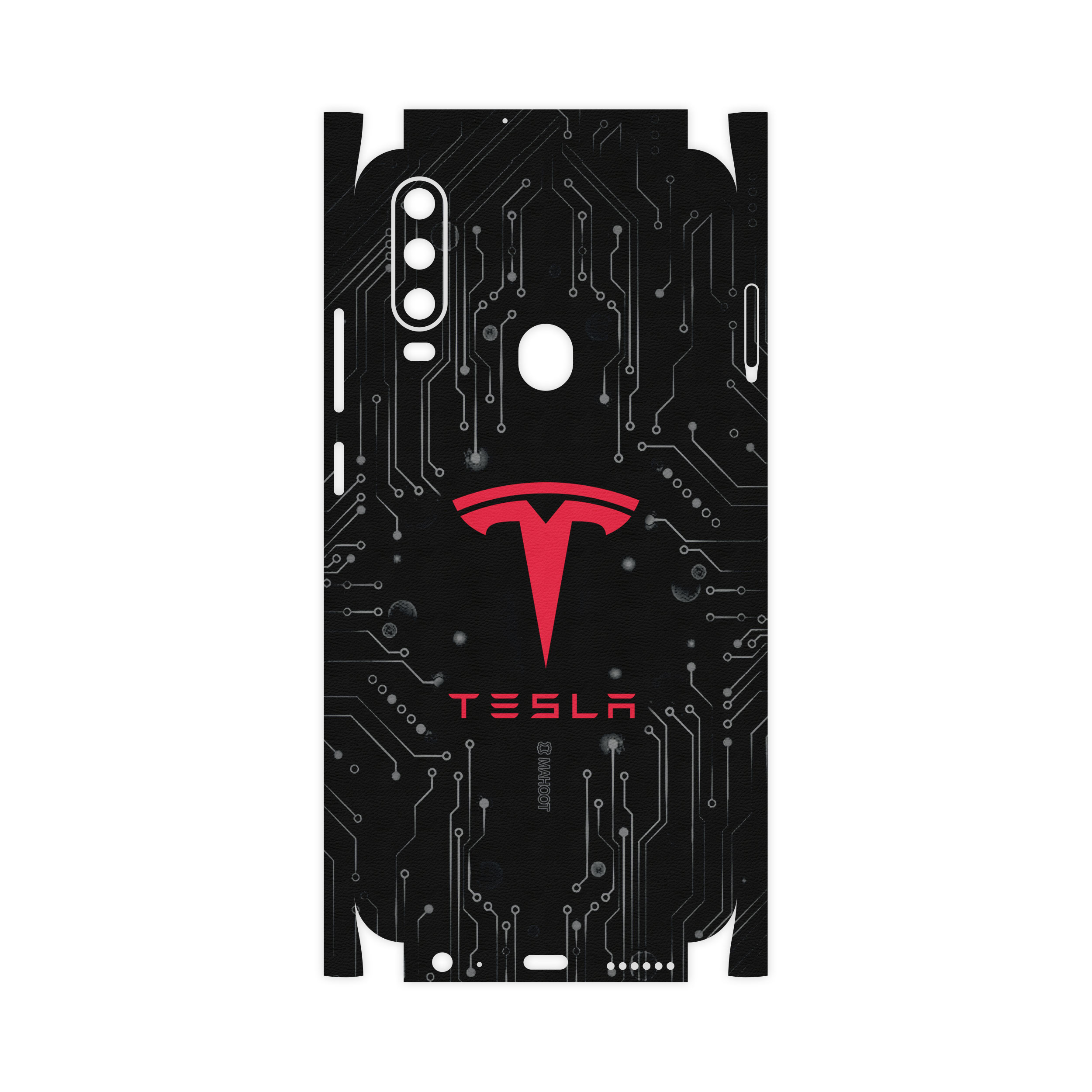 برچسب پوششی ماهوت مدل TESLA-Motors-FullSkin مناسب برای گوشی موبایل جی ال ایکس Shahin 2