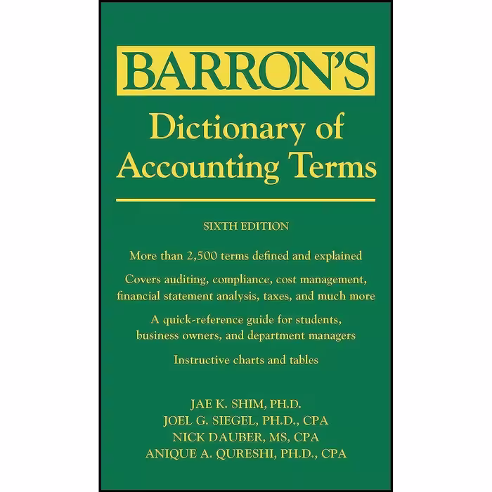 کتاب زبان اصلی Dictionary of Accounting Terms  اثر جمعی از نویسندگان