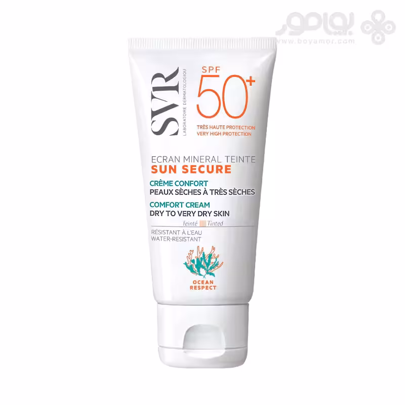 کرم ضد آفتاب مینرال اس وی آر SPF50 مناسب پوست خشک و خیلی خشک