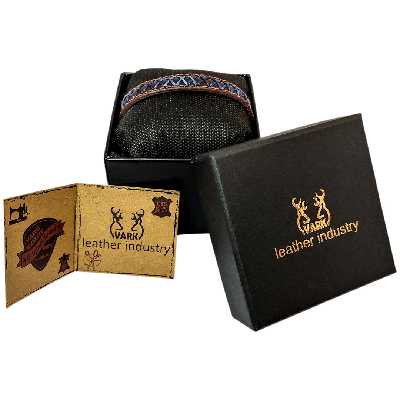 دستبند چرم وارک مدل آلما کد rb415