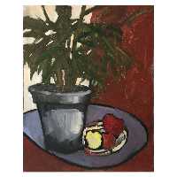 نقاشی طرح طبیعت باجان