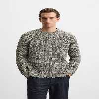 پلیور بافت مردانه زارا TEXTURED TWISTED KNIT SWEATER | تهران زارا TehranZara