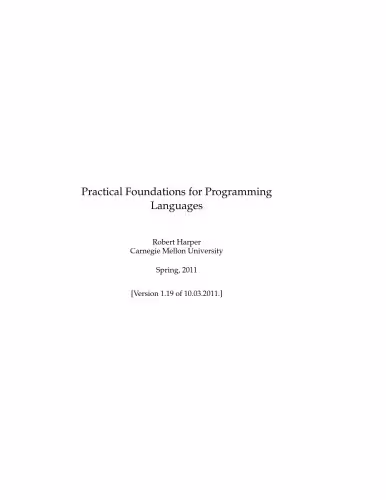 خرید و دانلود نسخه کامل کتاب Practical Foundations for Programming Languages 1.19
