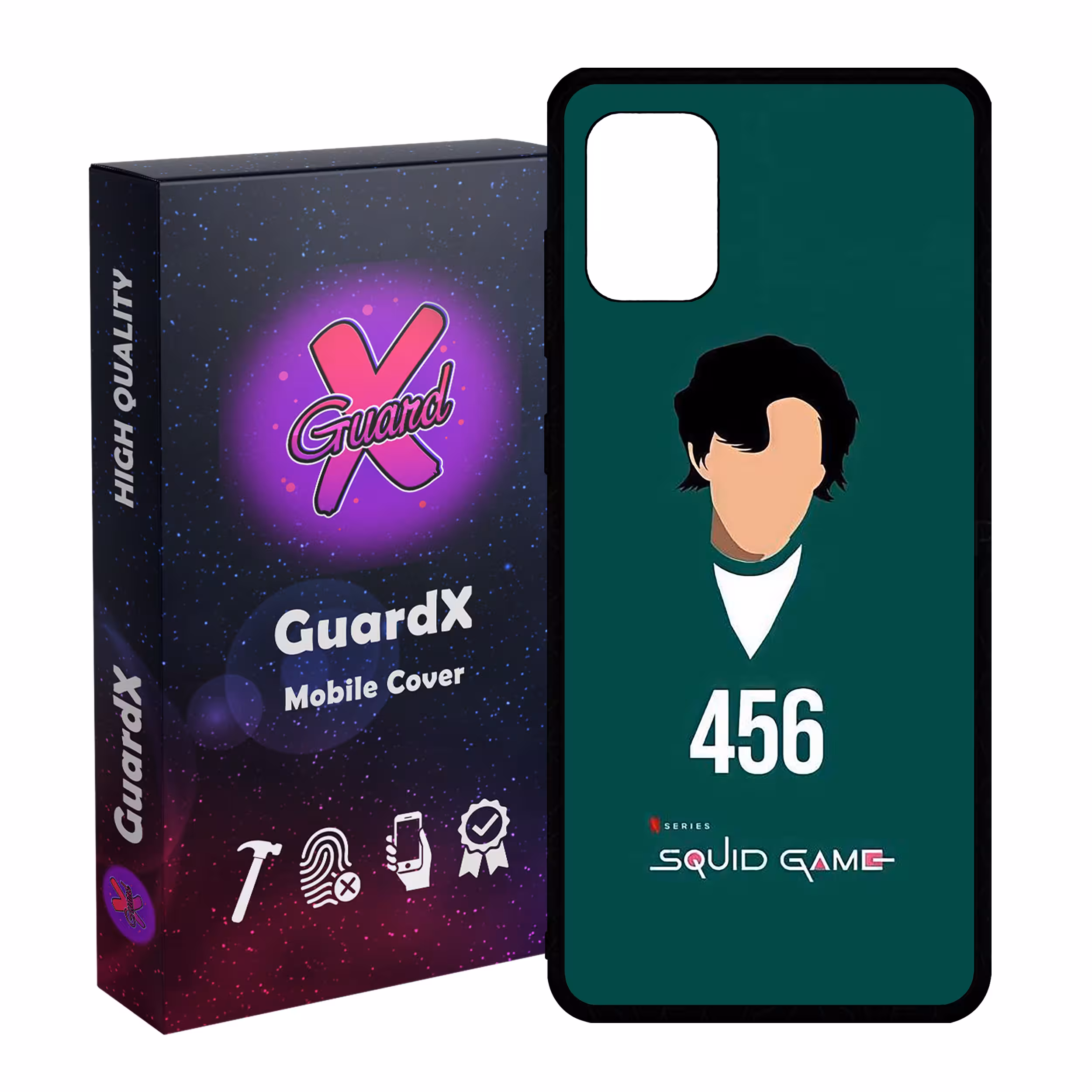 کاور گارد ایکس طرح Squid Game مدل Glass10406 مناسب برای گوشی موبایل سامسونگ Galaxy A31