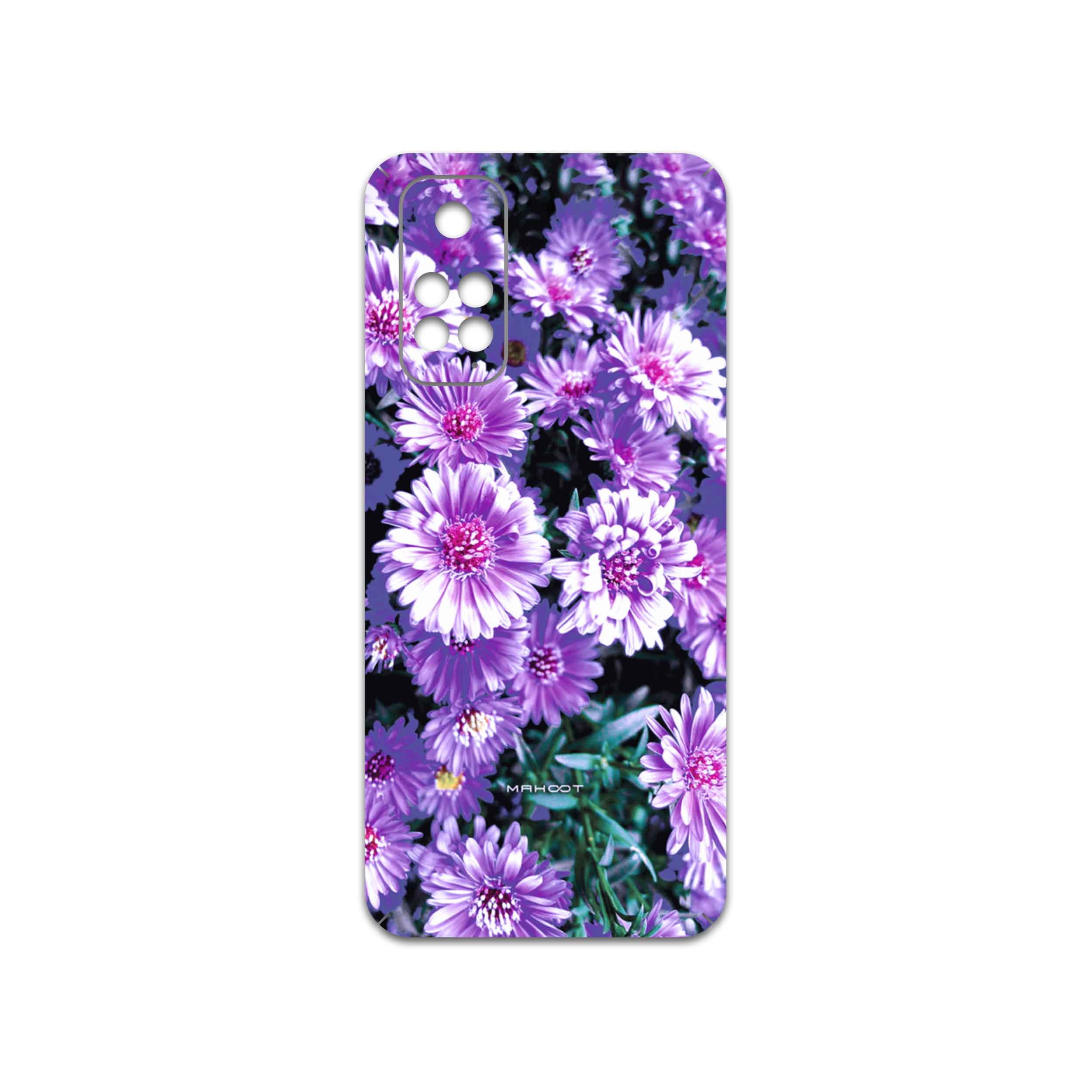 برچسب پوششی ماهوت مدل Purple-Flower مناسب برای گوشی موبایل شیائومی Redmi Note 11