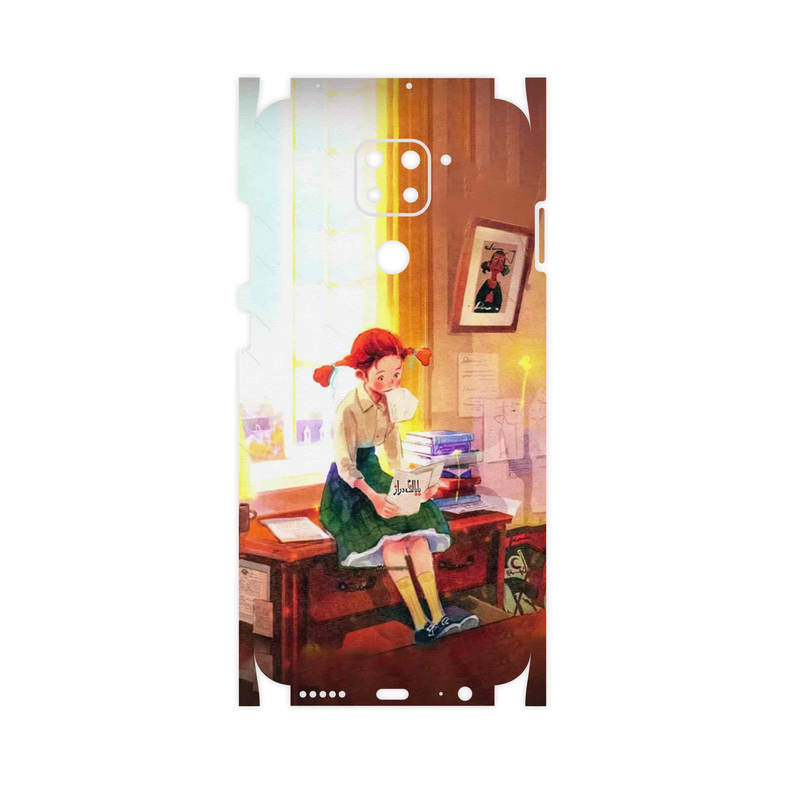 برچسب پوششی ماهوت مدل Watashi No Ashinaga Ojisan-FullSkin مناسب برای گوشی موبایل شیائومی Redmi Note 9