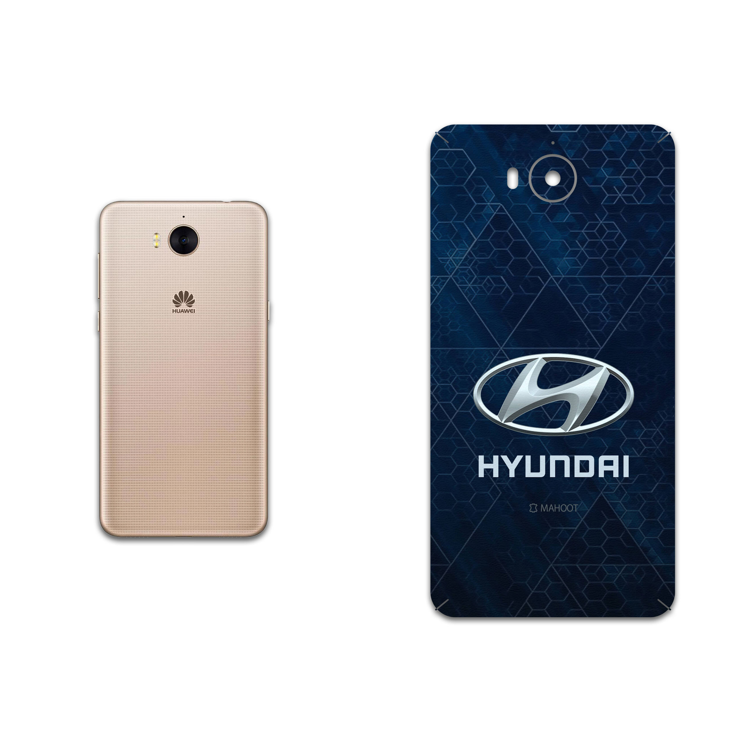 برچسب پوششی ماهوت مدل Hyundai مناسب برای گوشی موبایل هوآوی Y5 2017