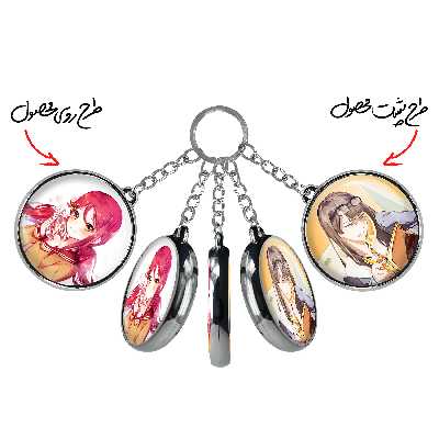 جاکلیدی خندالو طرح ریکو انیمه مجیک مادوکا مدل دوطرفه کد 1839918396