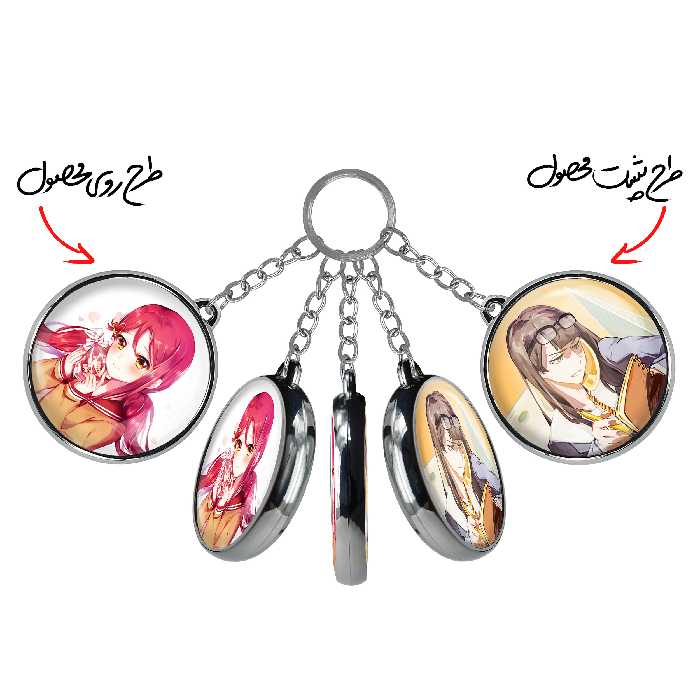 جاکلیدی خندالو طرح ریکو انیمه مجیک مادوکا مدل دوطرفه کد 1839918396