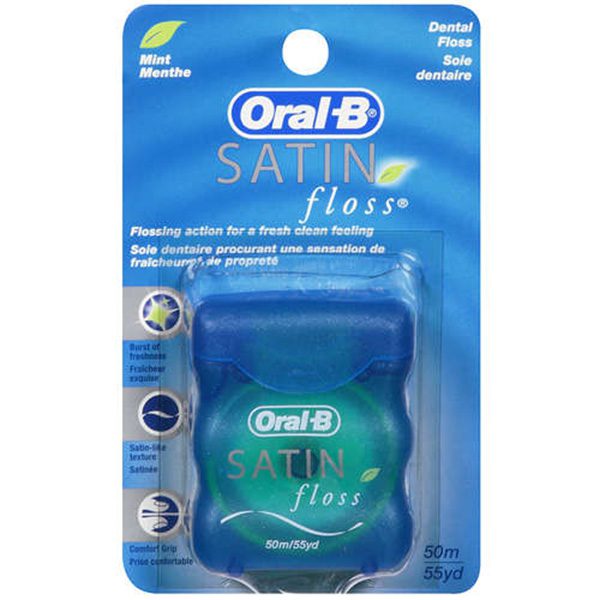 نخ دندان ارال بی ساتین فلاس ORAL B SATIN FLOSS | فروشگاه اینترنتی تاتا کالا