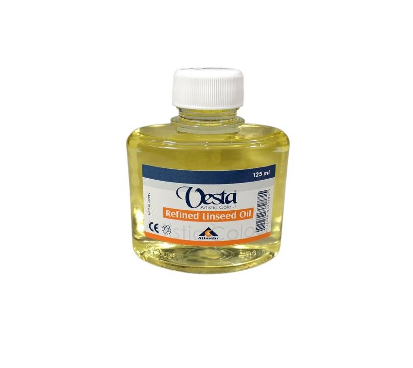 روغن بزرک وستا Refined Linseed Oil حجم 125 میلی‌لیتر