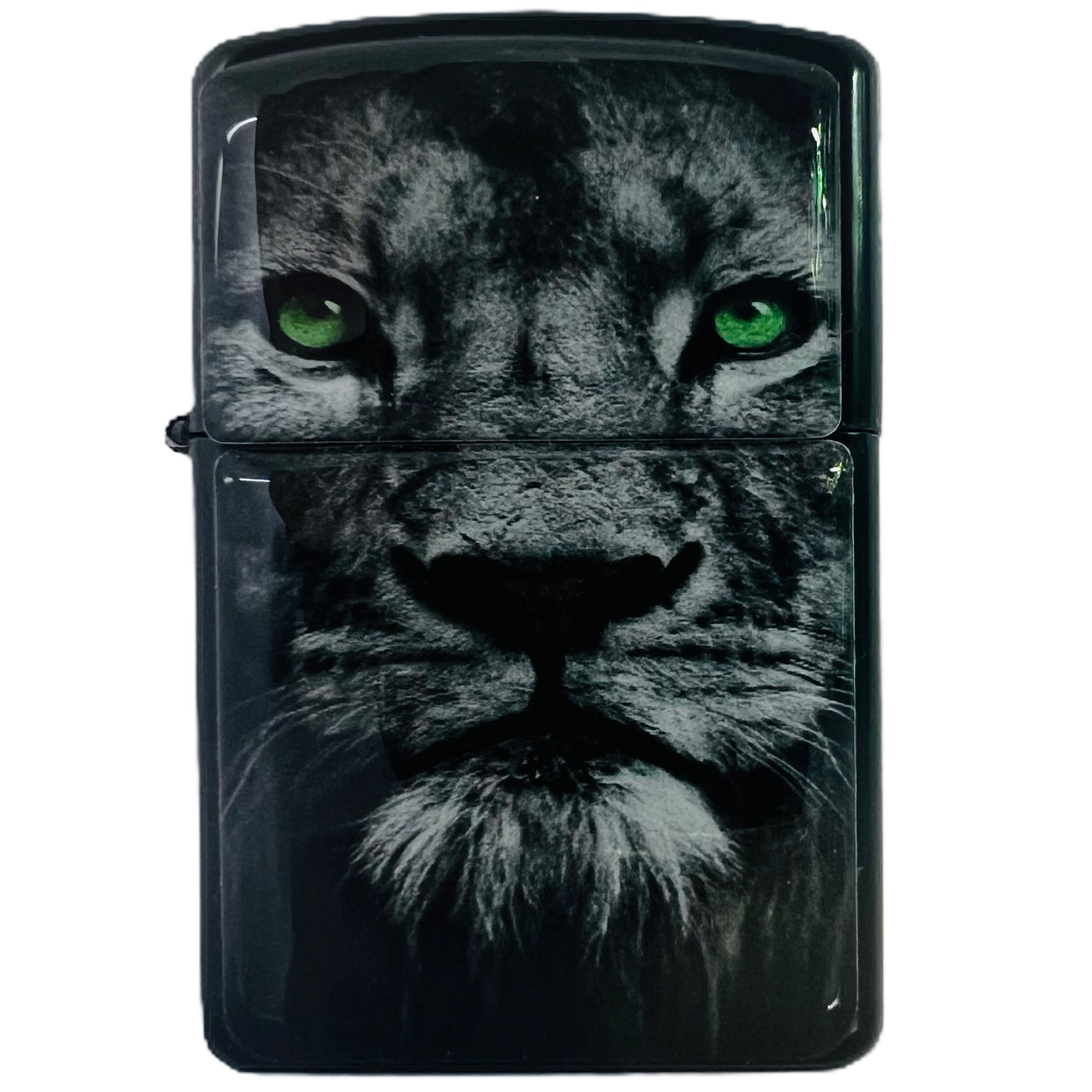 فندک مدل Green eye lion