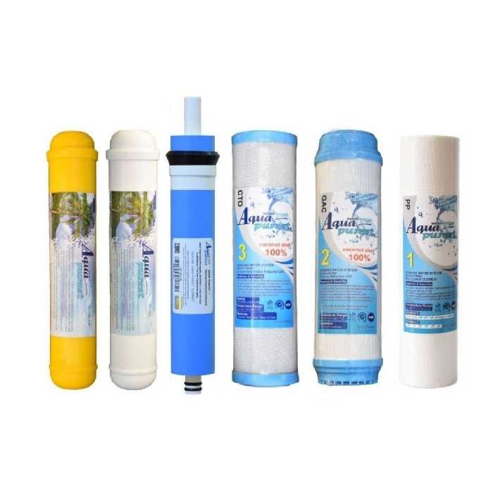 فیلتر دستگاه تصفیه آب آکوا پیورست مدل ممبران کد A 6020 مجموعه 6 عددی