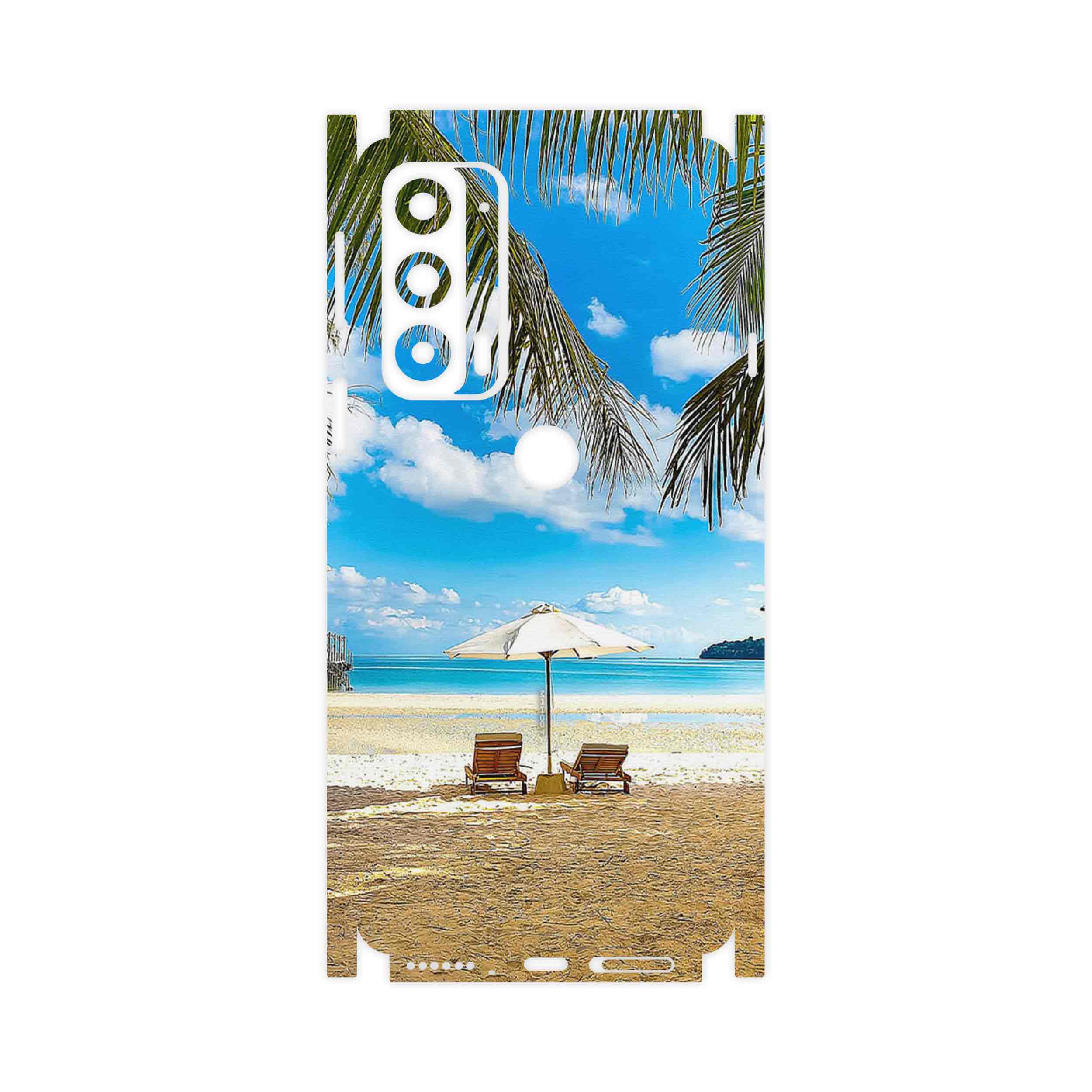 برچسب پوششی ماهوت مدل Beach-FullSkin مناسب برای گوشی موبایل موتورولا Edge 20