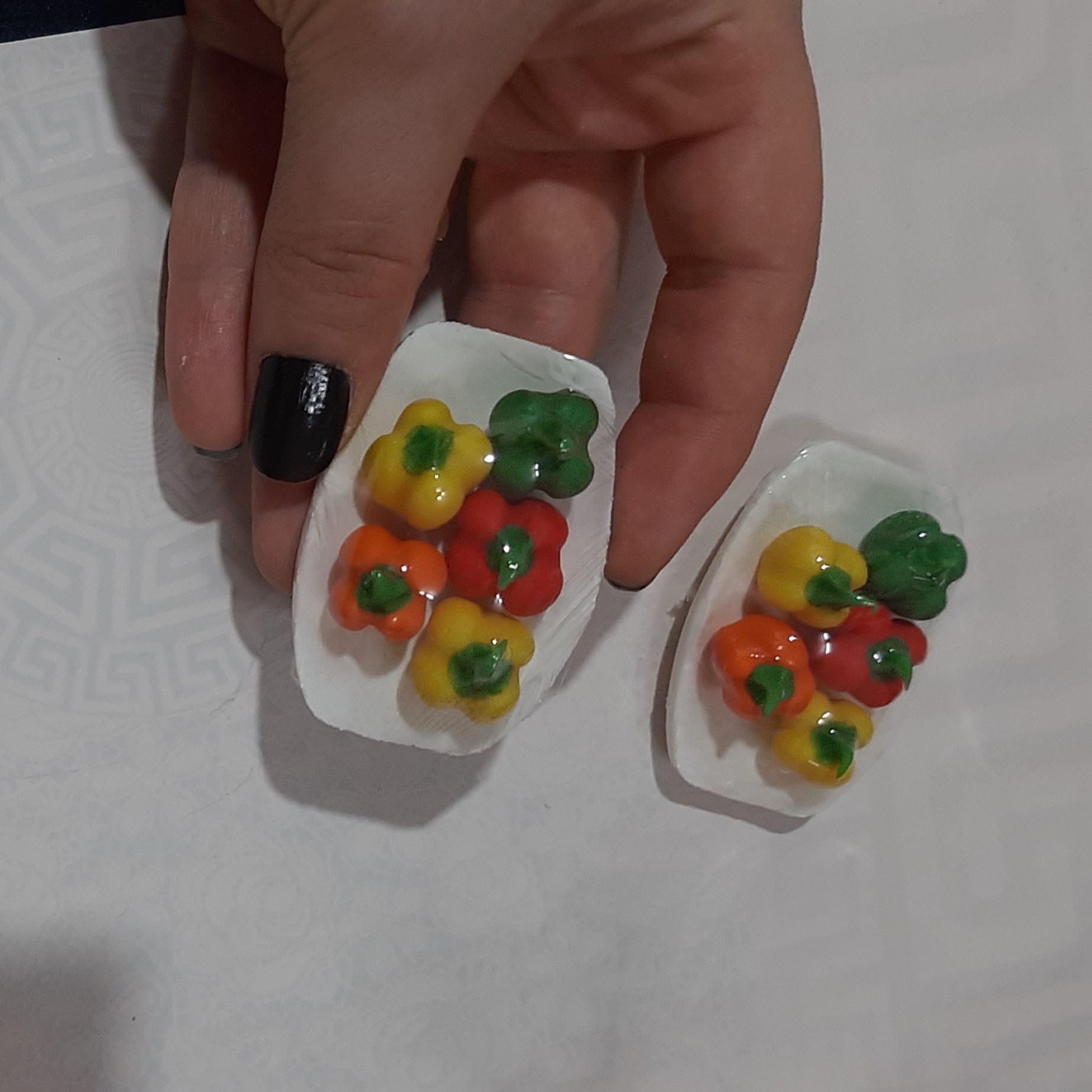 مگنت یخچال فلفل دلمه ای رنگی