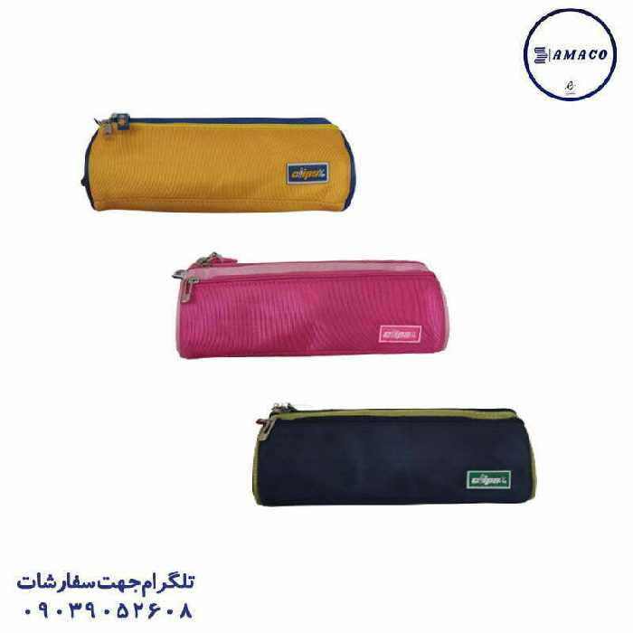جامدادی 3 زیپ 2 جیب 1244 کلیپس