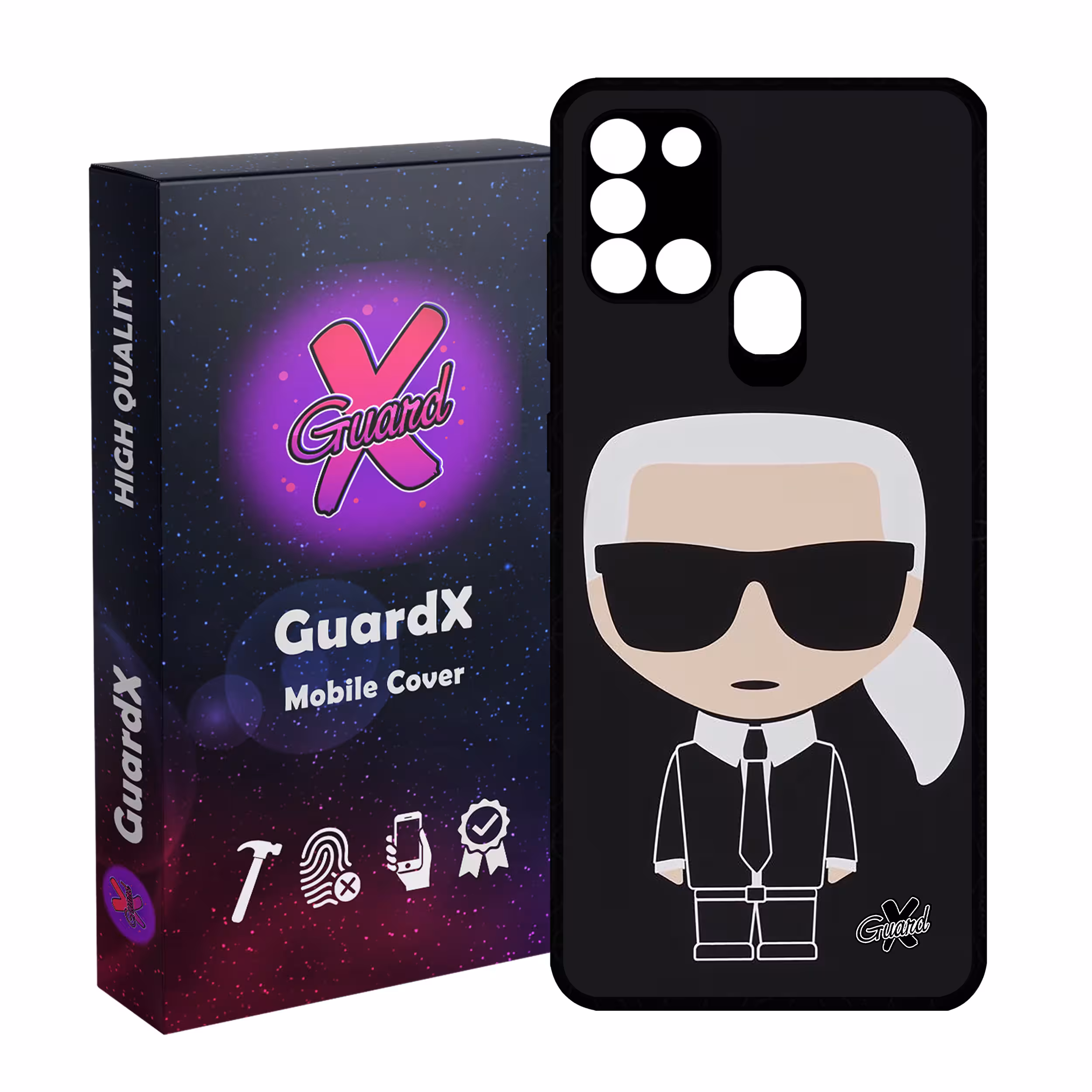 کاور گارد ایکس طرح کارل مدل Glass10425 مناسب برای گوشی موبایل سامسونگ Galaxy A21s