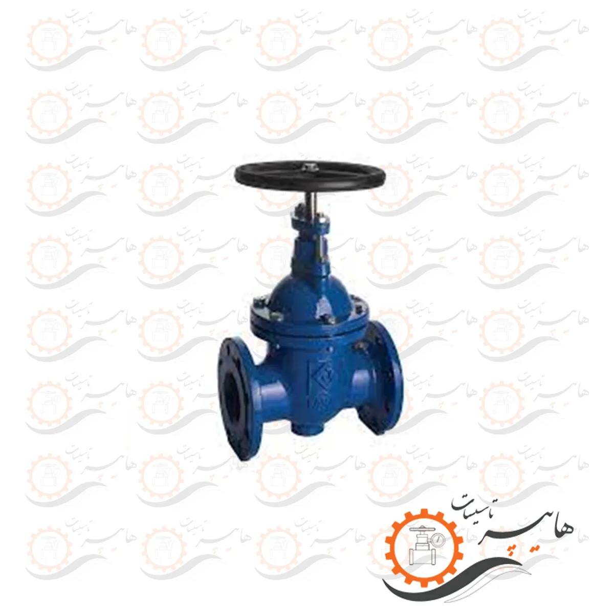 شیر فلکه کشویی زبانه فلزی رینگ استیل سایز 12 اینچ فاراب مدلGVS16-12
