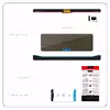 برچسب پوششی ماهوت مدل Glossy-Brown-Fiber مناسب برای تبلت سونی Xperia Z2 Tablet LTE 2014