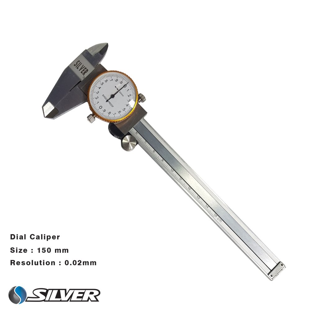 خرید کولیس ساعتی سیلور سایز 150-0 میلیمتر با بهترین کیفیت | آرسی تولز