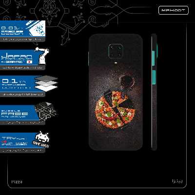 برچسب پوششی ماهوت مدل Pizza-FullSkin مناسب برای گوشی موبایل شیائومی Redmi Note 9 Pro