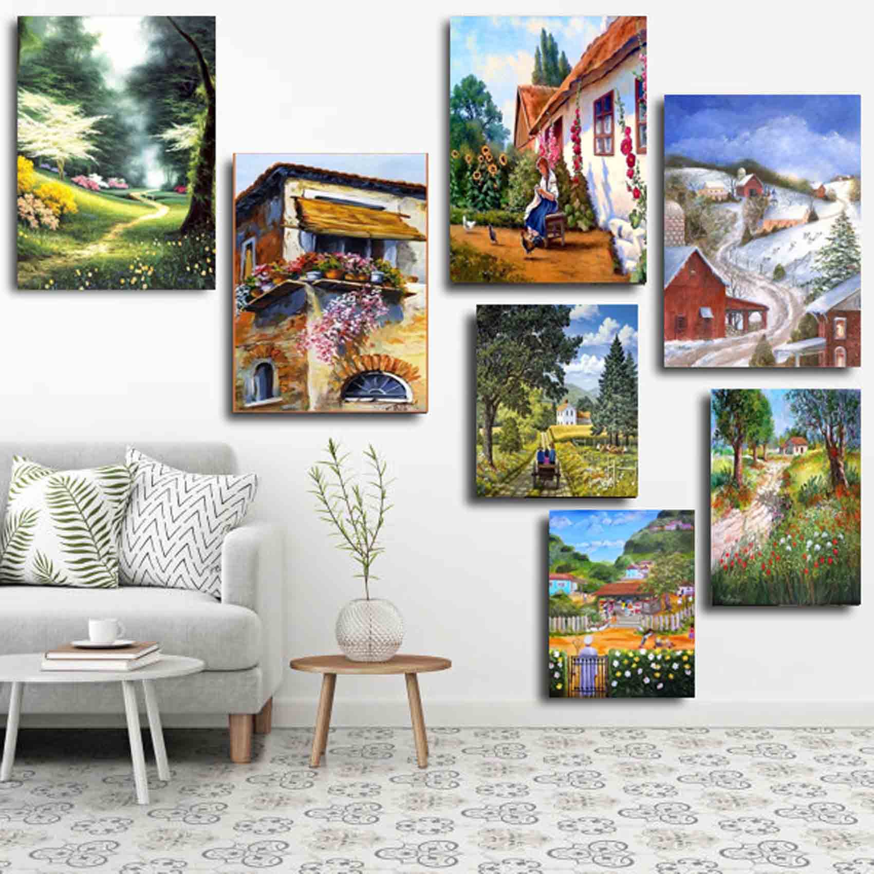 تابلو شاسی طرح طبیعت مدل 3060 مجموعه هفت عددی