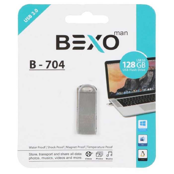 فلش مموری بکسو مدل B-704 USB 3.0 ظرفیت 128 گیگابایت