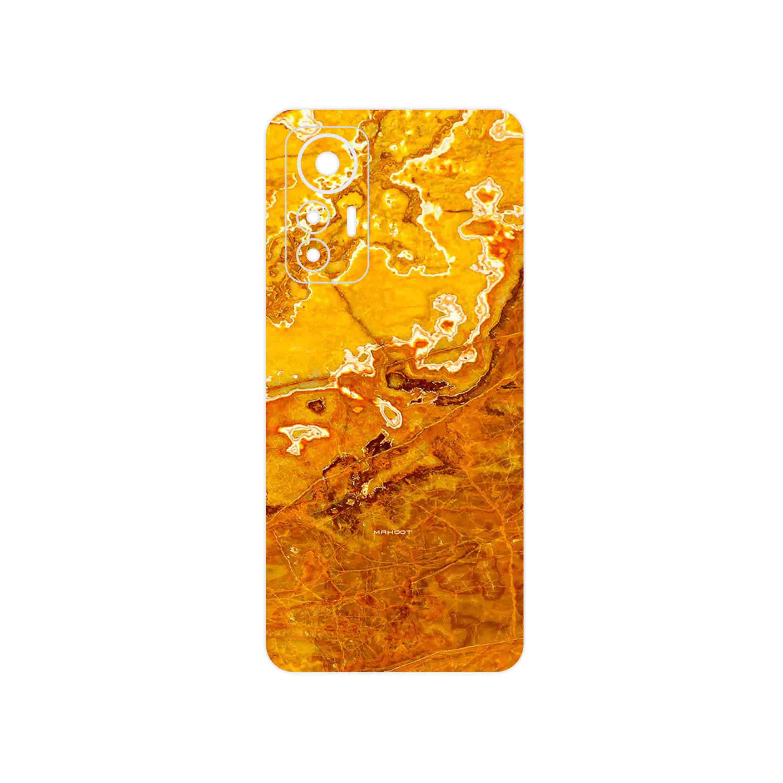 برچسب پوششی ماهوت مدل Gold Marble مناسب برای گوشی موبایل شیائومی 12 Lite