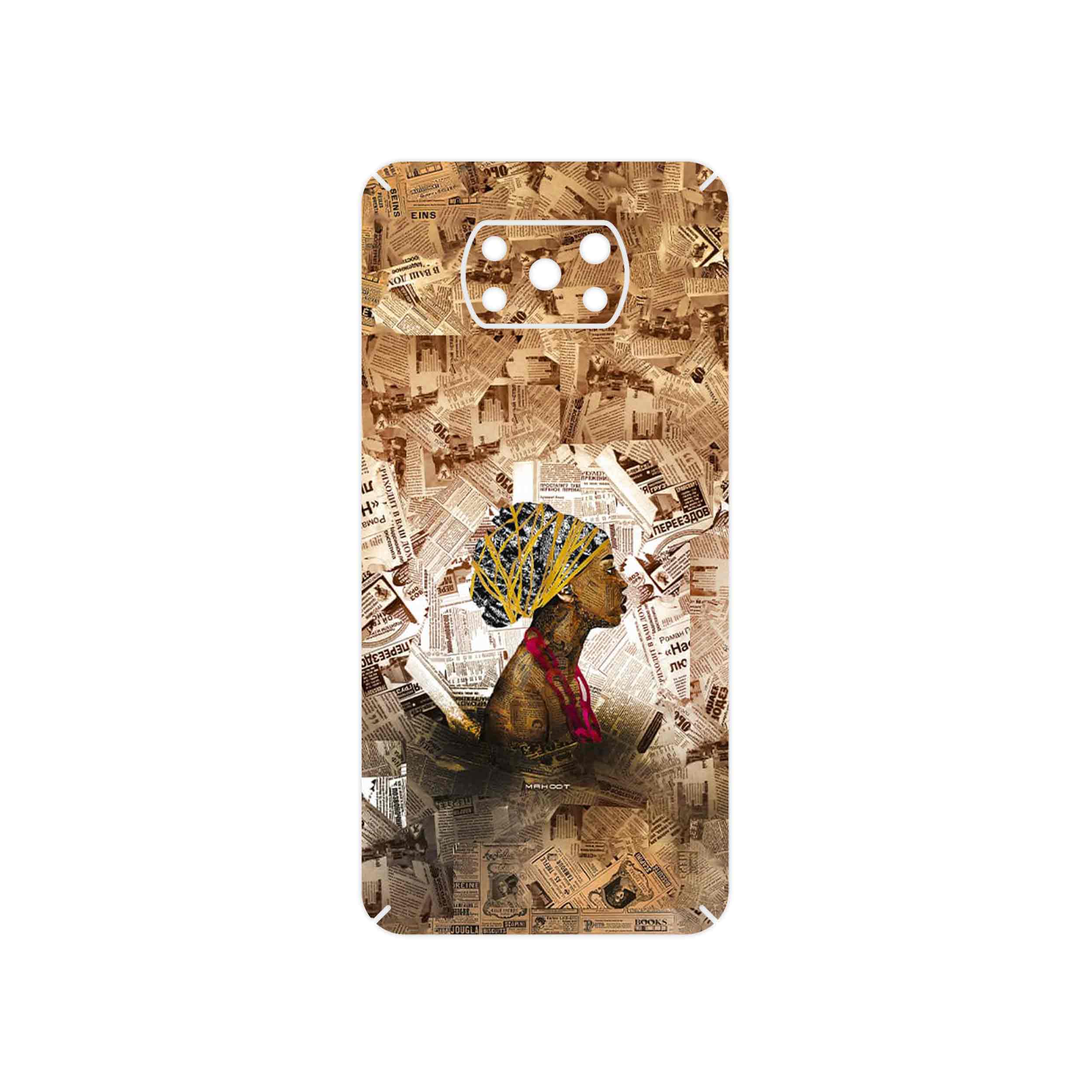 برچسب پوششی ماهوت مدل Collage of African Women مناسب برای گوشی موبایل شیائومی Poco X3 Pro